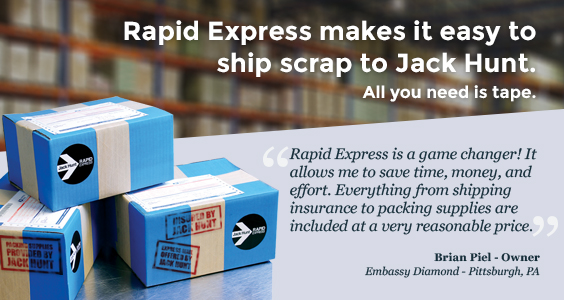 Sell Scrap with Rapid Express Shipping