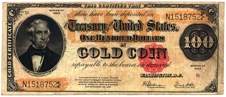 USA Gold Certificate